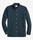 Brooks Brothers Men's Black Watch Tartan Broadcloth Sport Shirt