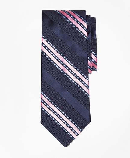 Brooks Brothers Satin Ribbed Stripe Tie