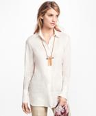 Brooks Brothers Linen Button-front Tunic