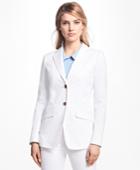 Brooks Brothers Women's Two-button Stretch-cotton Twill Jacket