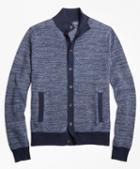 Brooks Brothers Cotton Cashmere Bird's-eye Button-front Cardigan
