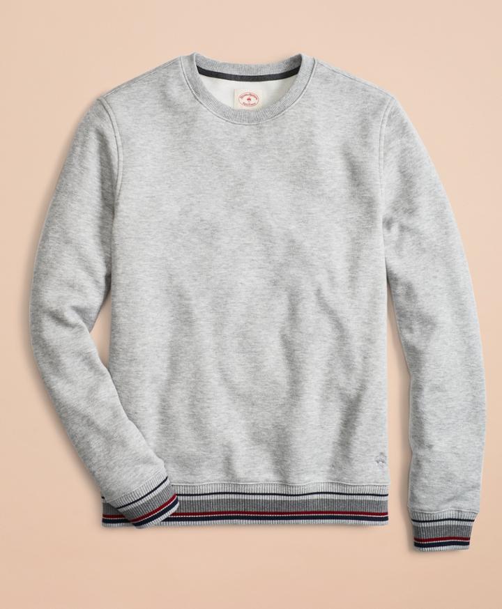 Brooks Brothers Men's Pique Fleece Crewneck Sweatshirt
