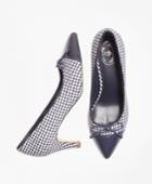Brooks Brothers Women's Gingham Point-toe Pumps