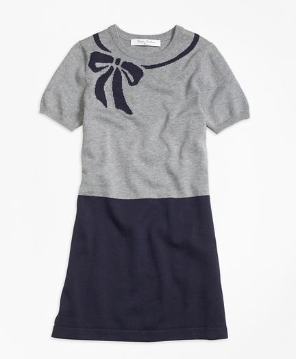 Brooks Brothers Supima Cotton Intarsia Sweater Dress