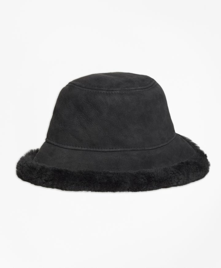 Brooks Brothers Women's Shearling Bucket Hat