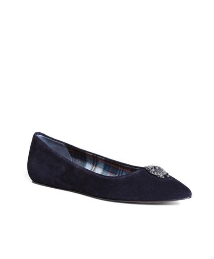 Brooks Brothers Suede Ballet Flats