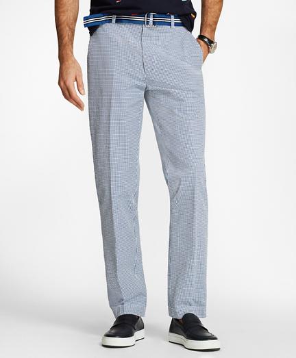 Brooks Brothers Clark Fit Gingham Seersucker Pants