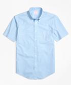 Brooks Brothers Non-iron Madison Fit Micro Check Short-sleeve Sport Shirt