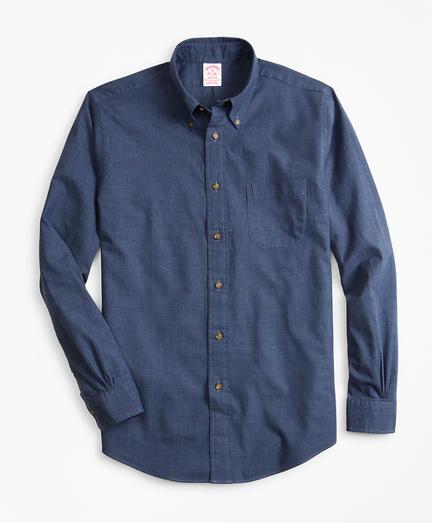 Brooks Brothers Madison Fit Glen Plaid Flannel Sport Shirt