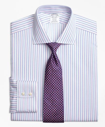 Brooks Brothers Non-iron Regent Fit Alternating Twin Stripe Dress Shirt