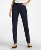 Brooks Brothers Women's Stretch Cotton Sateen Ankle Pants
