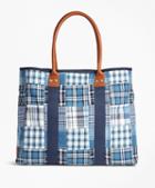 Brooks Brothers Patchwork Tote Bag