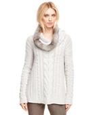 Brooks Brothers Cashmere Handknit Cable Sweater