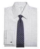 Brooks Brothers Regent Fitted Dress Shirt, French Cuff Heathered Gingham