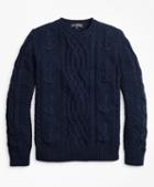 Brooks Brothers Supima Cotton Anchor Cable Rollneck Sweater