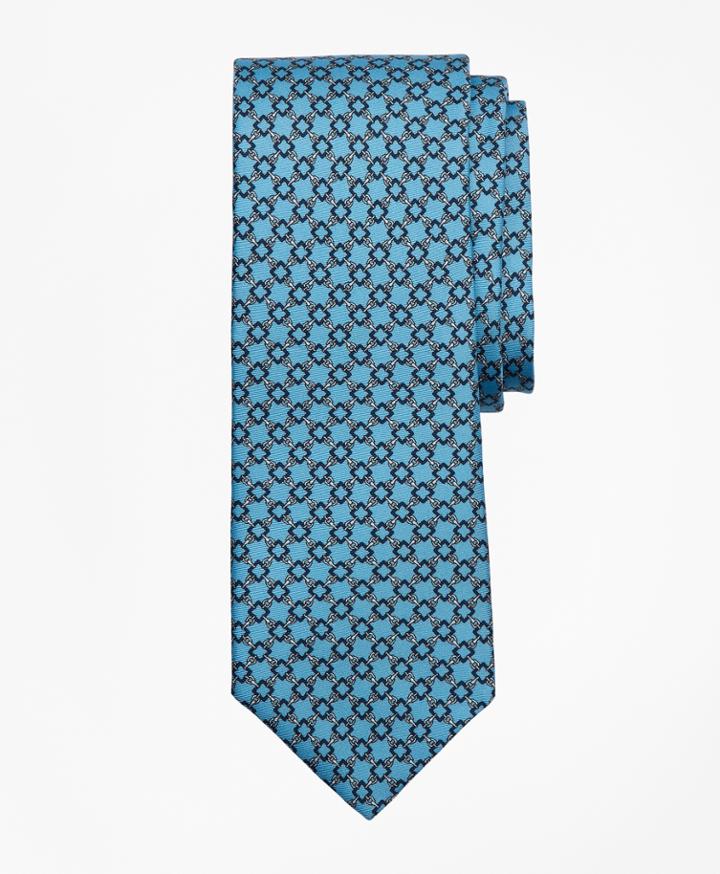 Brooks Brothers Men's Square Chain Link Print Tie