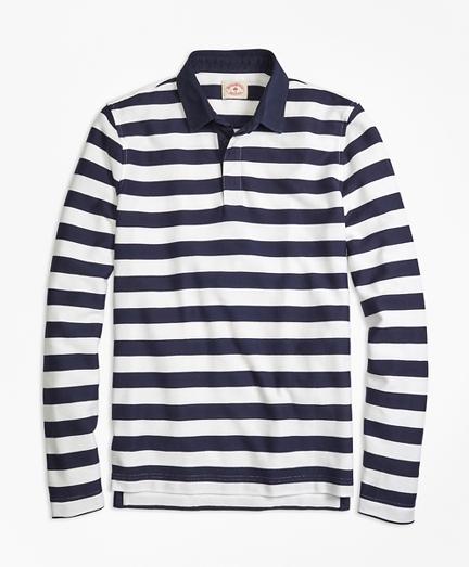 Brooks Brothers Long-sleeve Striped Rugby Shirt