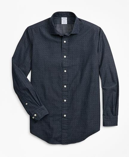 Brooks Brothers Regent Fit Mini-floral Print Sport Shirt