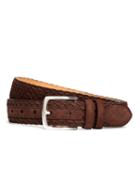 Brooks Brothers Suede Woven Belt