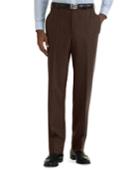 Brooks Brothers Men's Milano Fit Plain-front Flannel Trousers