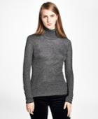 Brooks Brothers Women's Metallic Turtleneck Sweater
