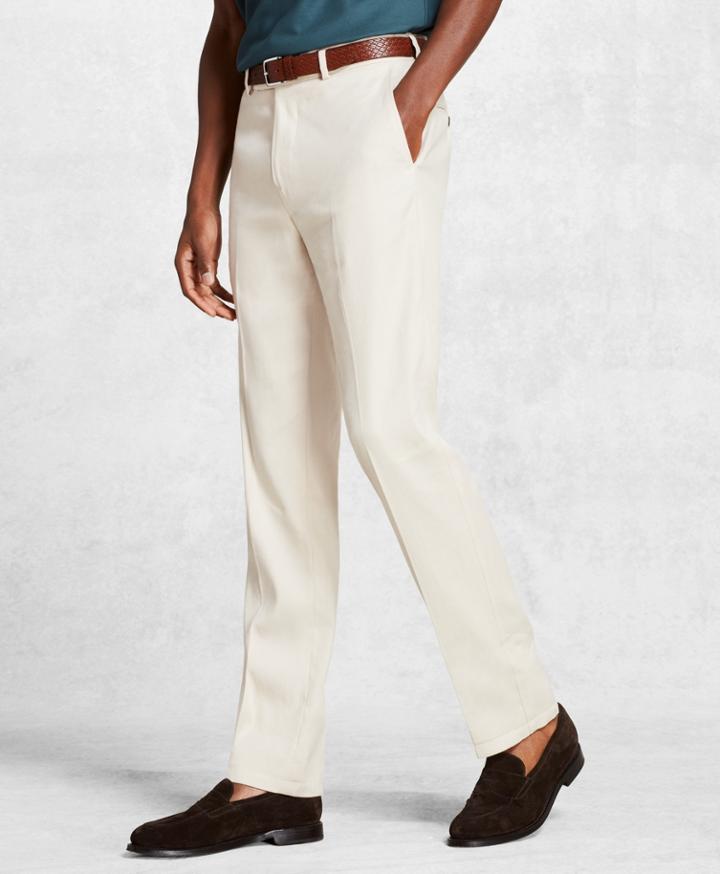 Brooks Brothers Men's Golden Fleece Linen Dress Trousers