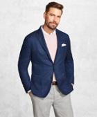 Brooks Brothers Golden Fleece Blue Herringbone Sport Coat