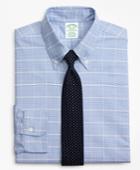Brooks Brothers Men's Original Polo Button-down Oxford Extra Slim Fit Slim-fit Dress Shirt, Glen Plaid