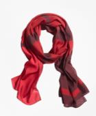 Brooks Brothers Women's Striped Oblong Scarf