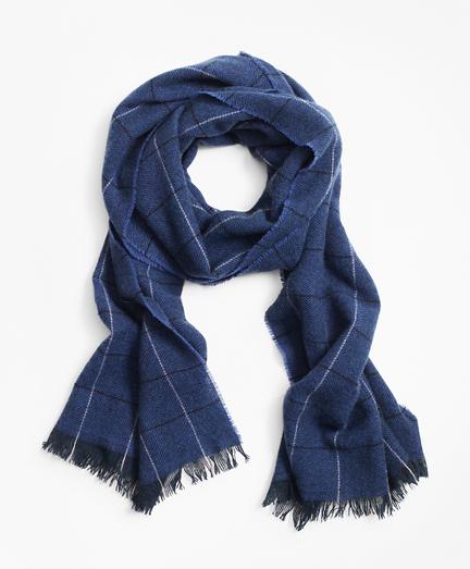 Brooks Brothers Cashmere Plaid Scarf