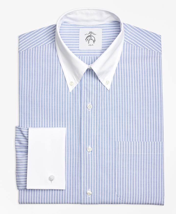 Brooks Brothers Men's Wide Stripe French Cuff Shirt