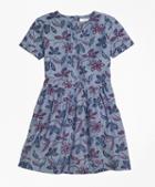 Brooks Brothers Floral Chambray Dress