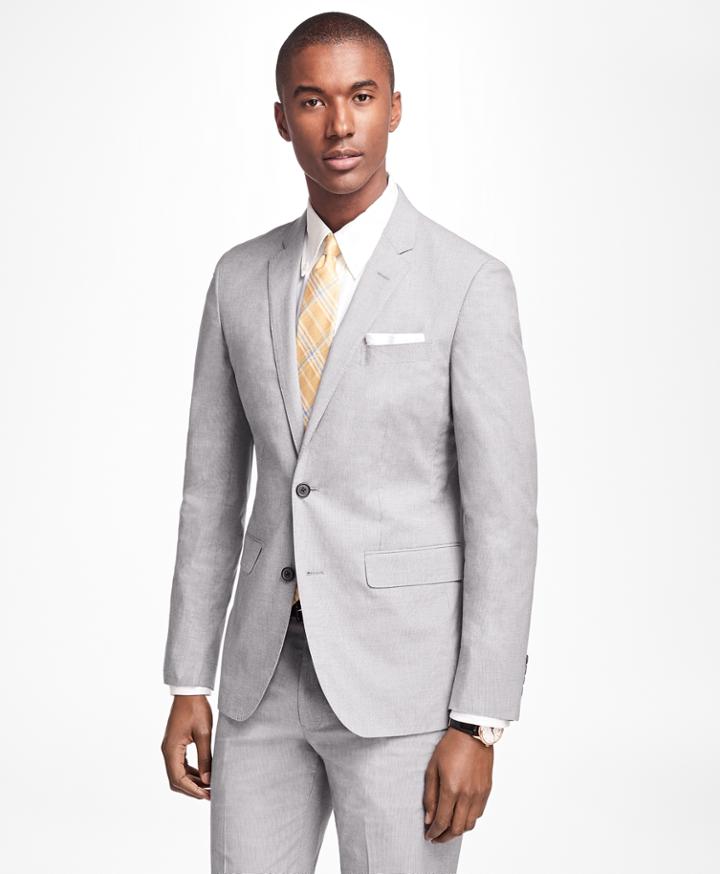 Brooks Brothers Men's Milano Fit Houndscheck Suit