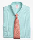 Brooks Brothers Men's Non-iron Regular Fit Dobby Candy Stripe Dress Shirt