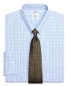 Brooks Brothers Non-iron Regent Fit Alternating Twin Check Dress Shirt