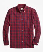 Brooks Brothers Men's Checkered Broadcloth Sport Shirt