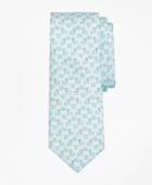 Brooks Brothers Men's Crab And Flag Motif Print Tie