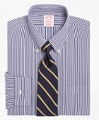 Brooks Brothers Traditional Relaxed-fit Dress Shirt, Non-iron Bengal Stripe