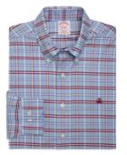 Brooks Brothers Men's Supima Cotton Non-iron Regular Fit Brookscool Alternating Framed Tattersall Sport Shirt