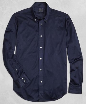 Brooks Brothers Golden Fleece Knit Button-down Shirt