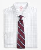 Brooks Brothers Men's Regular Fit Classic-fit Dress Shirt, Non-iron Overcheck Windowpane