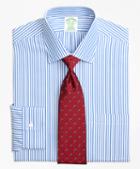 Brooks Brothers Milano Slim-fit Dress Shirt, Non-iron Tonal Bengal Stripe