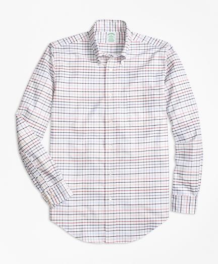 Brooks Brothers Milano Fit Oxford Multi-check Sport Shirt