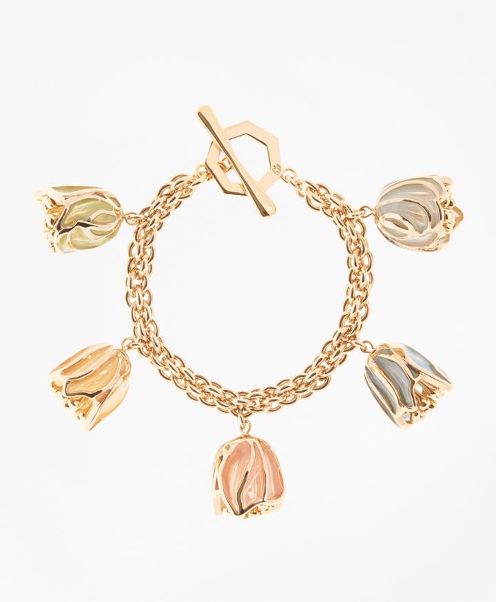 Brooks Brothers Women's Rosebud Charm Bracelet