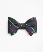 Brooks Brothers Argyll And Sutherland With Golden Fleece Stripe Bow Tie