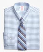 Brooks Brothers Brookscool Madison Classic-fit Dress Shirt, Non-iron Framed Shadow Check