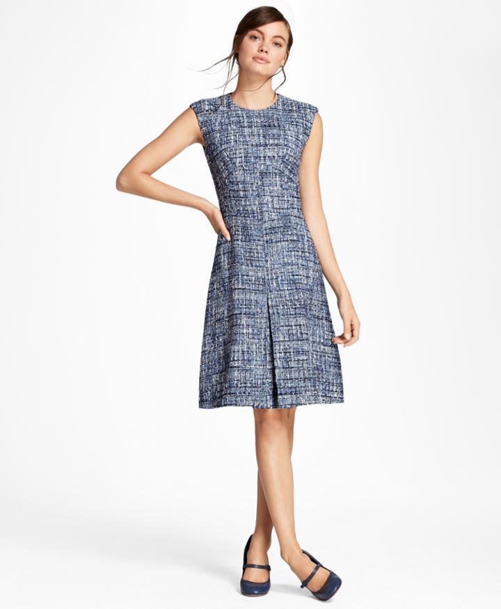 Brooks Brothers Women's Petite Shimmer Boucle Dress