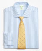 Brooks Brothers Stretch Milano Slim-fit Dress Shirt, Non-iron Bengal Stripe
