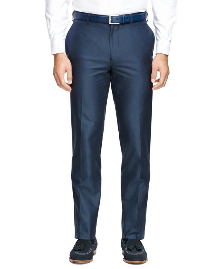 Brooks Brothers Men's Fitzgerald Fit Plain-front Dress Trousers