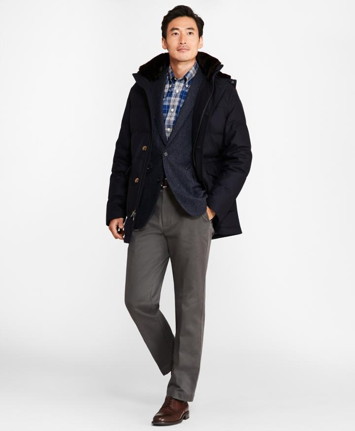Brooks Brothers Men's Water-resistant Wool Down-filled Parka